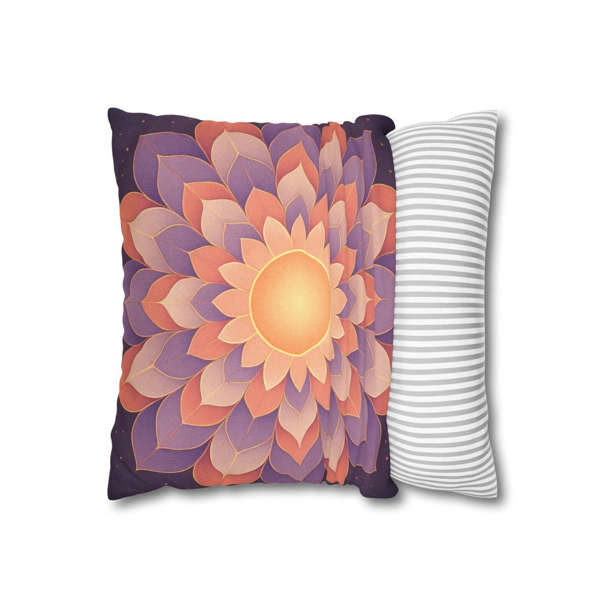 Petal Halo Mandala Drift unique gift pillow cases