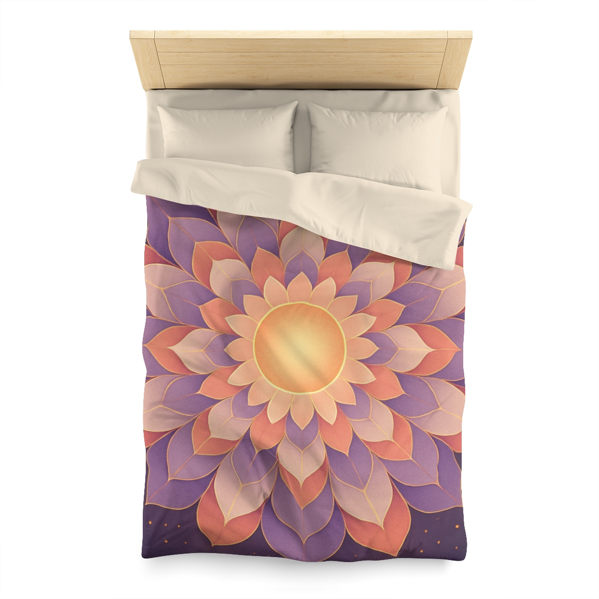 Petal Halo Mandala Drift soft comforter duvets