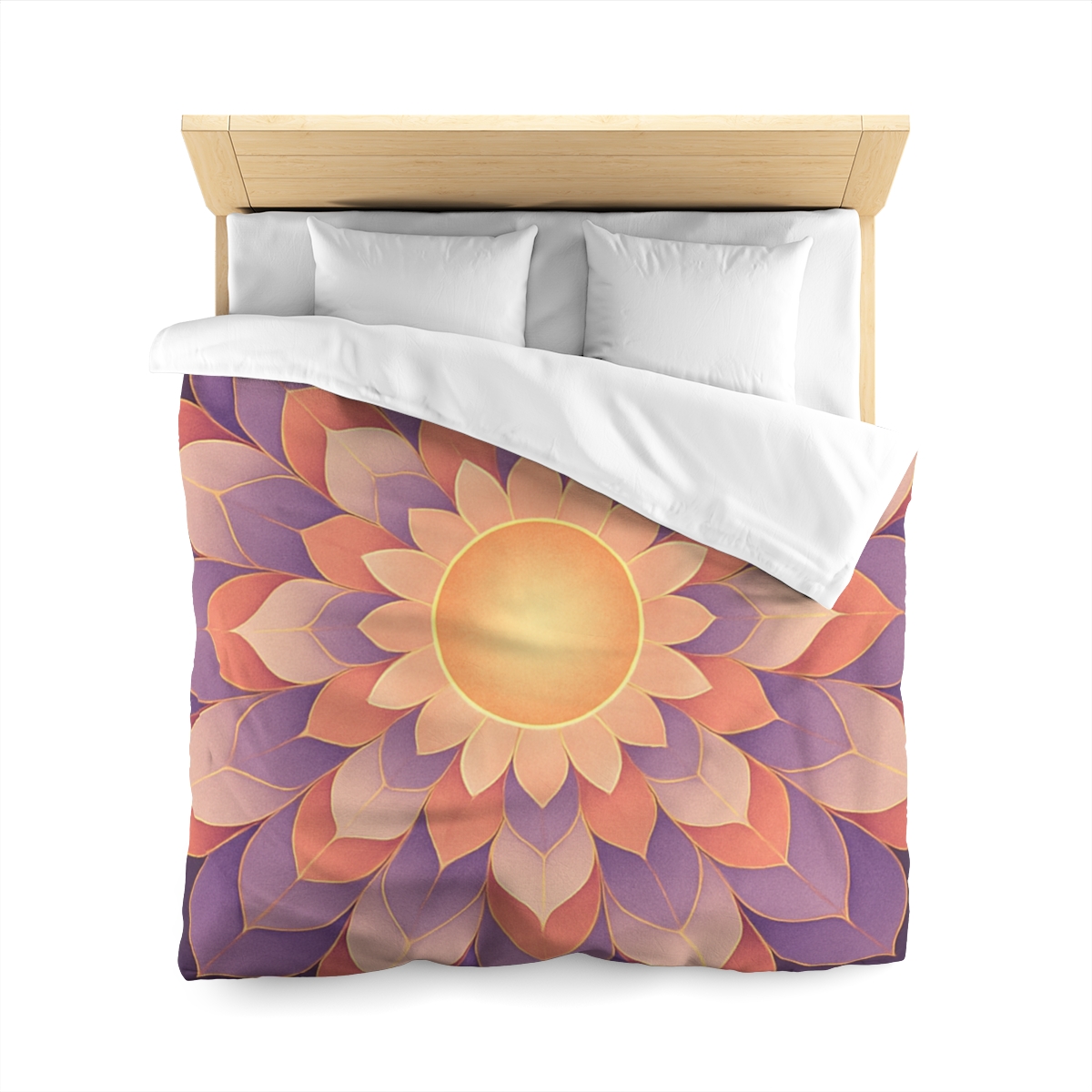 Petal Halo Mandala Drift soft comforter duvets