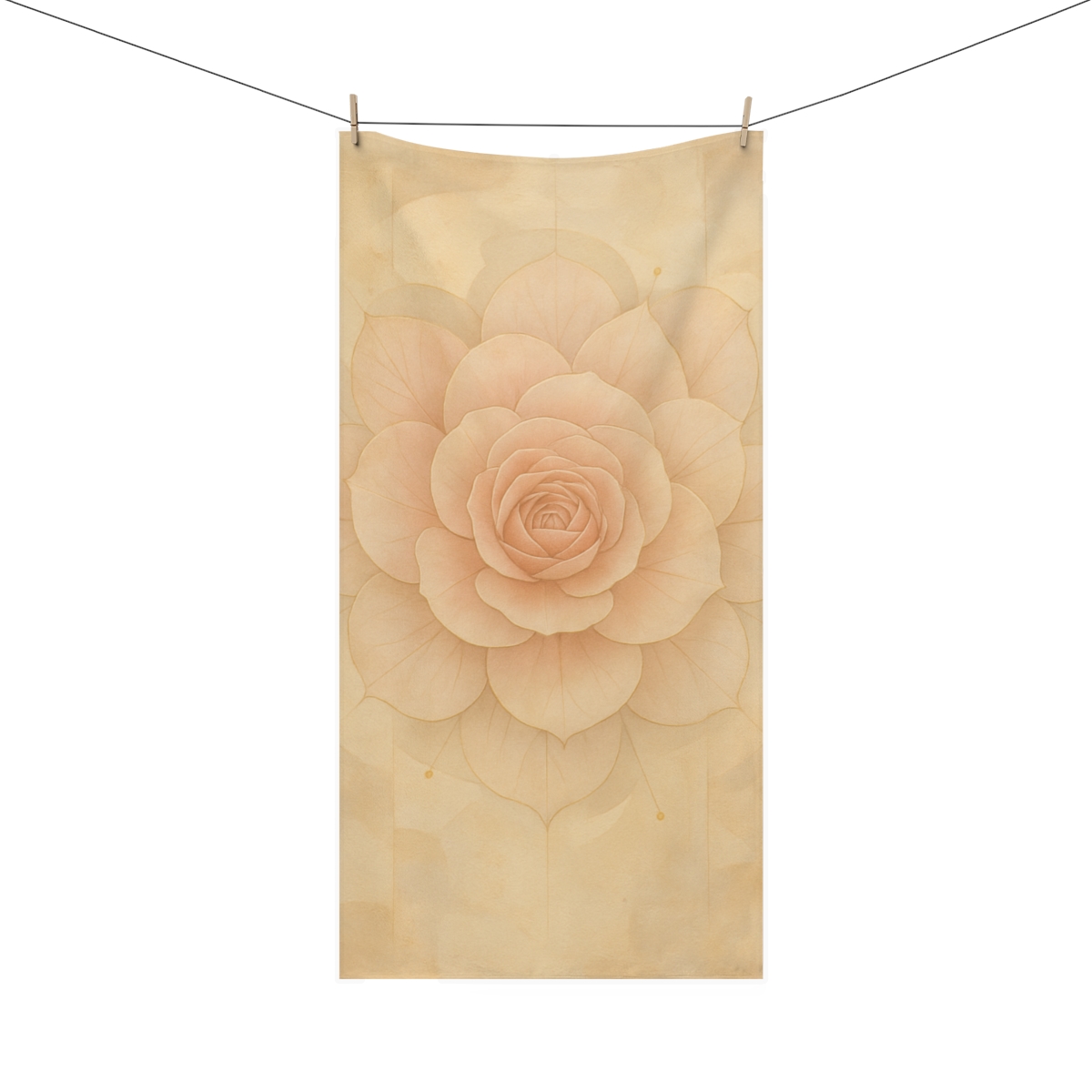 Petal Halo Mosaic soft cotton towels
