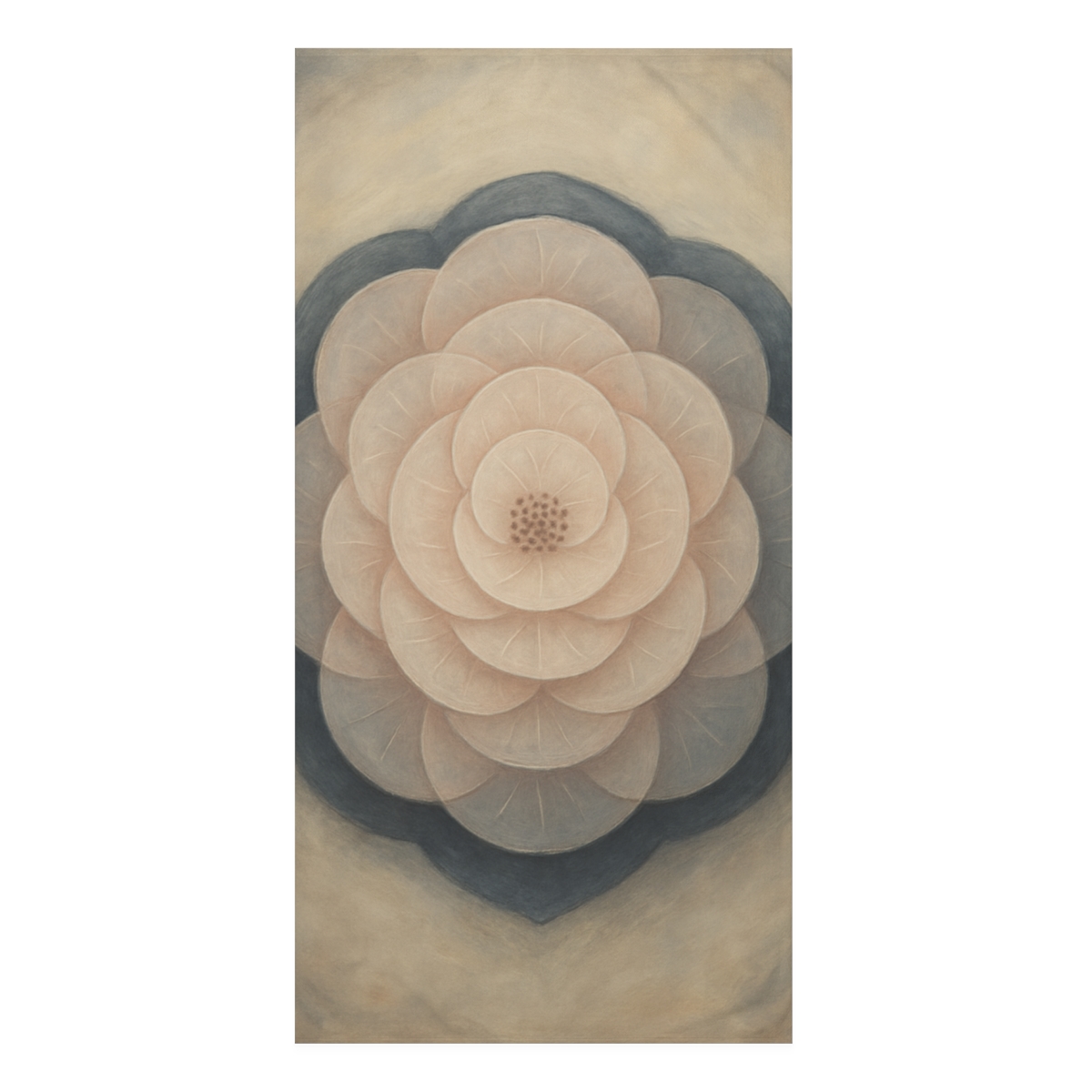 Petal Halo Overlay designer printed towels