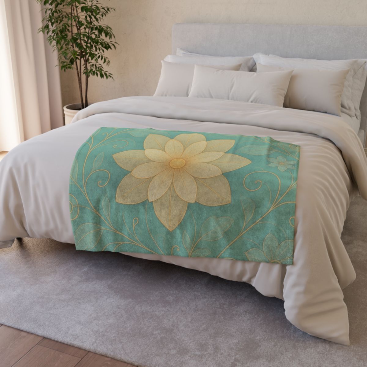 Petal Lace Constellation personalized cozy blankets