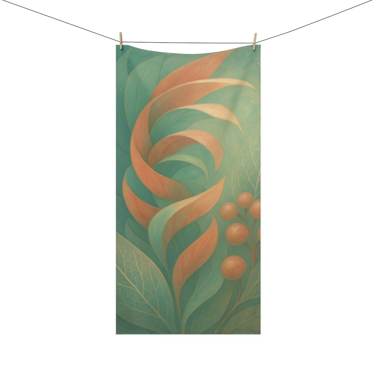 Petal Lace Helix designer printed towels