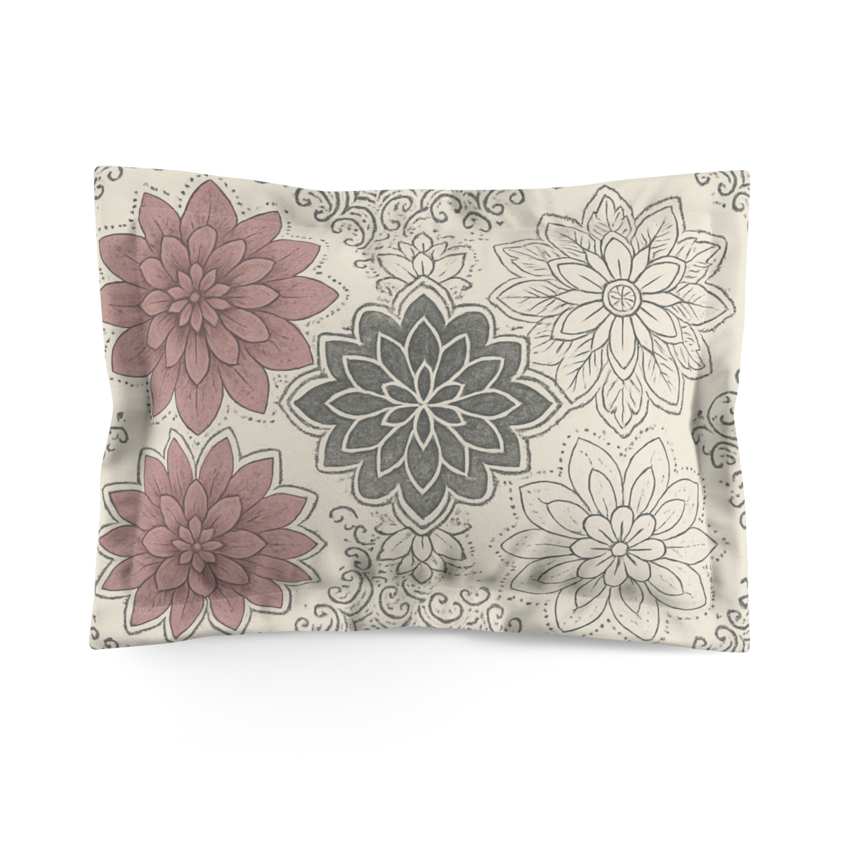 Petal Lace Motif designer printed pillows