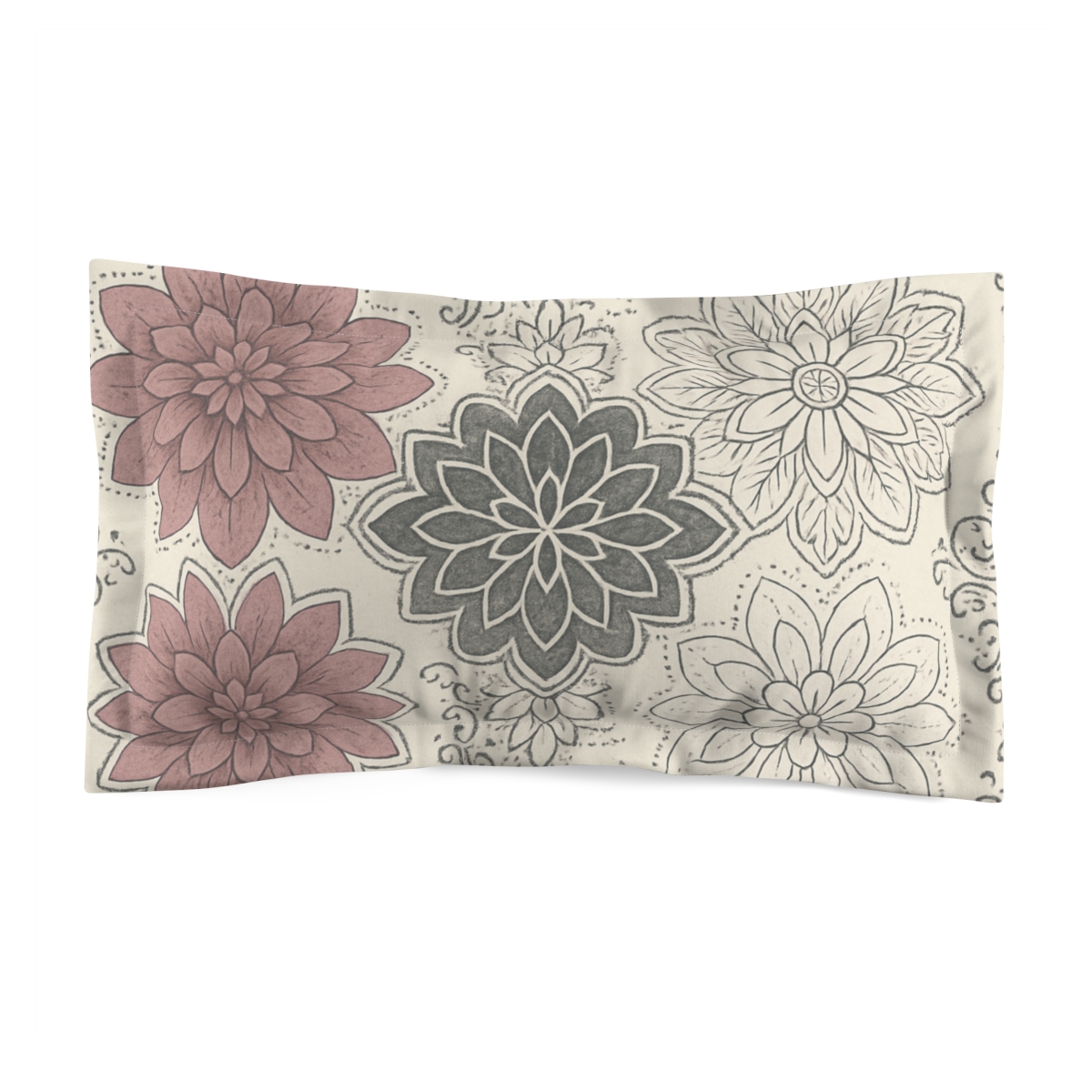Petal Lace Motif designer printed pillows