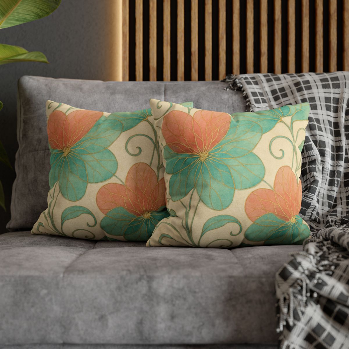 Petal Lattice Echo personalized pillow covers