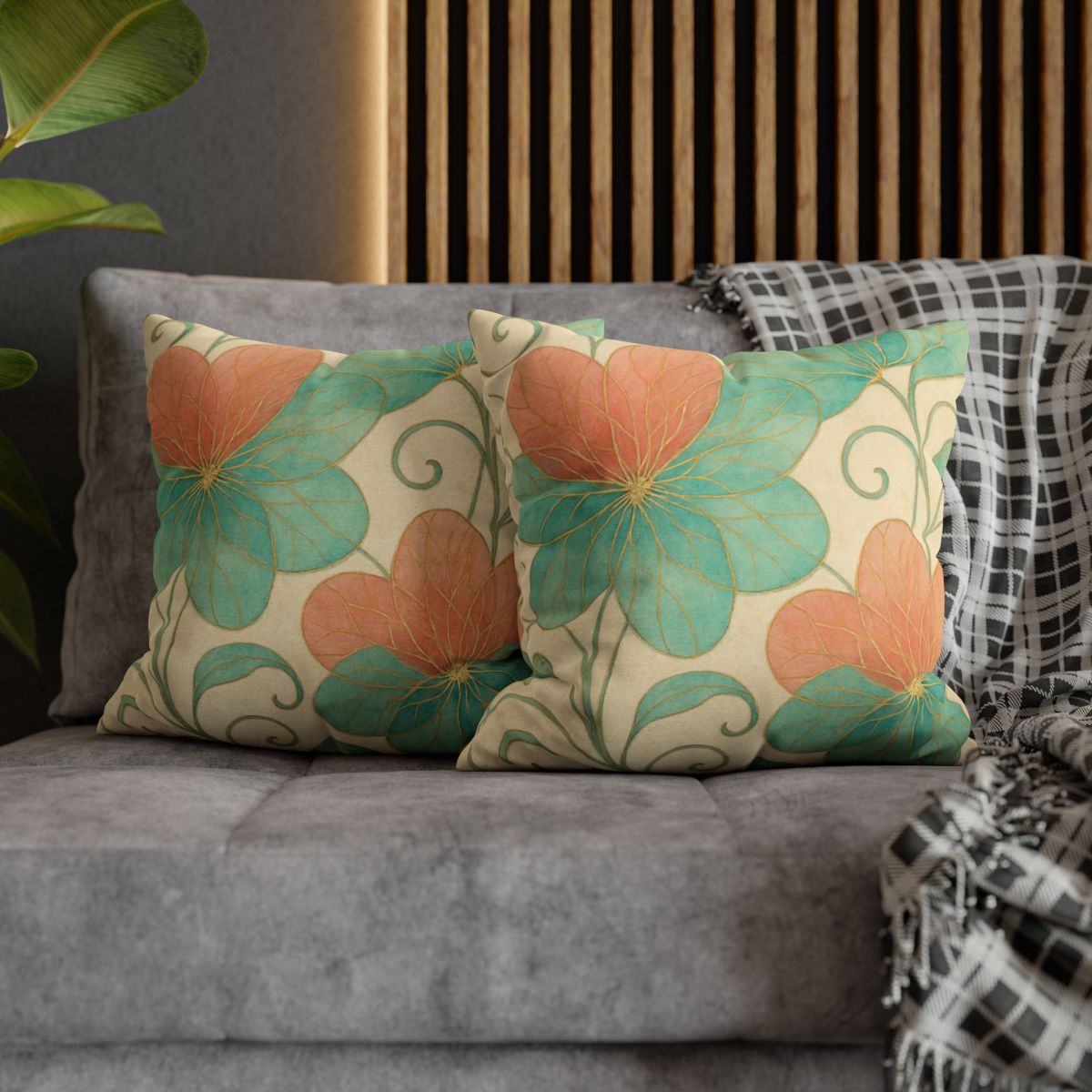 Petal Lattice Echo personalized pillow covers