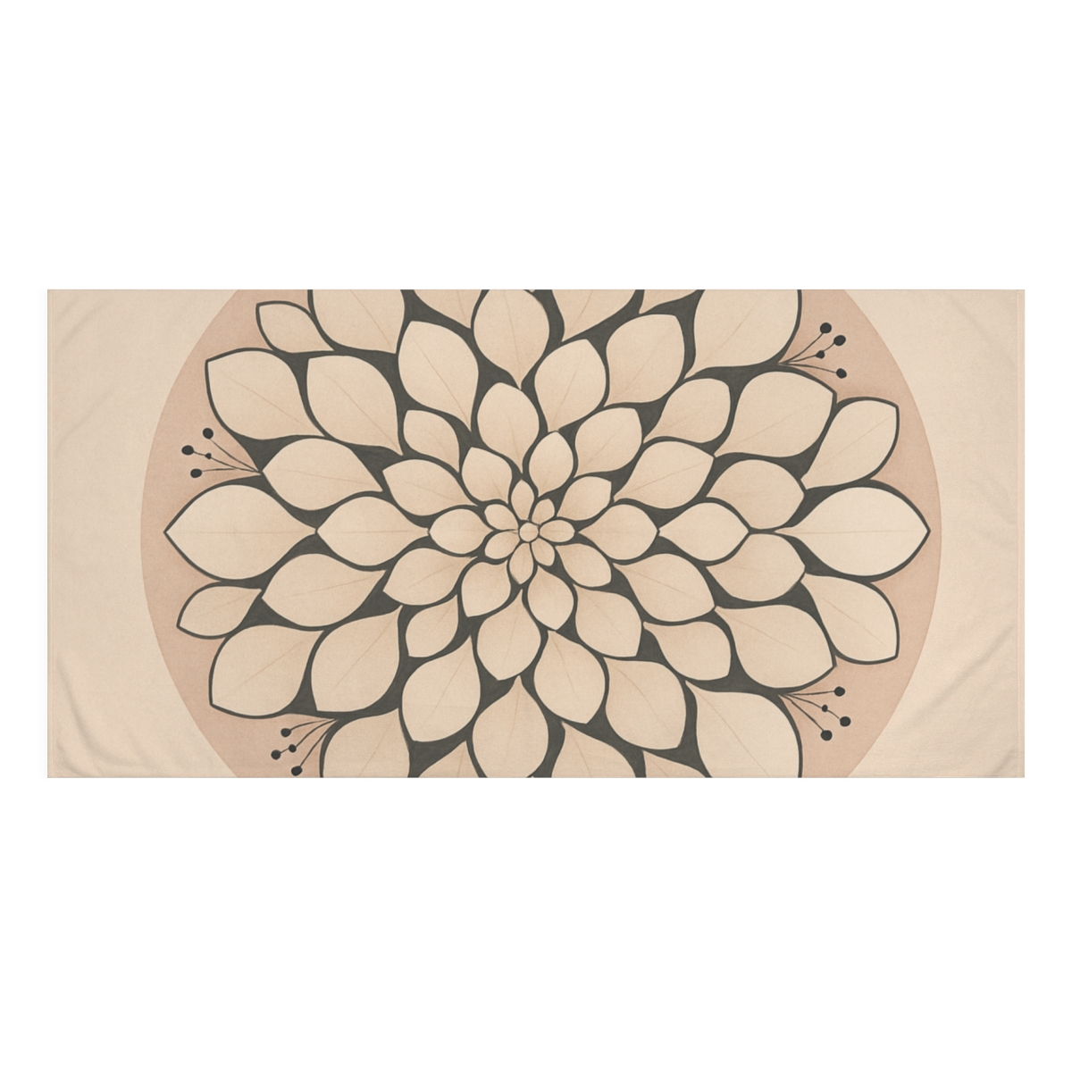 Petal Lattice Halo designer printed towels
