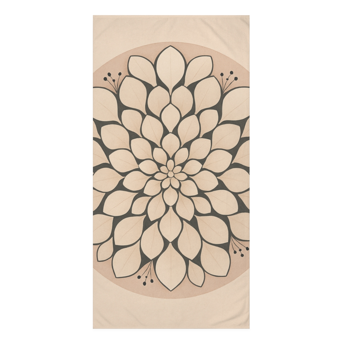 Petal Lattice Halo designer printed towels