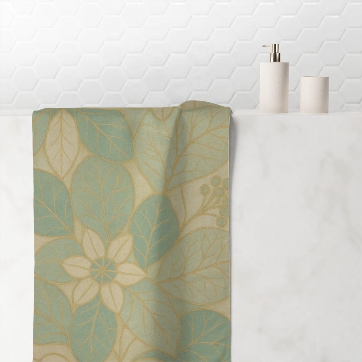Petal Lattice Mosaic trendy hand towels