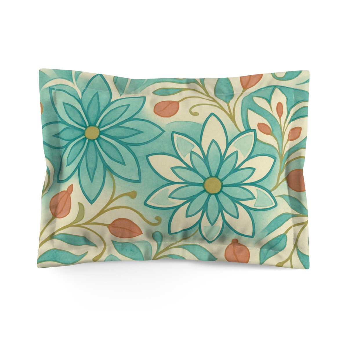 Petal Lattice Resonance designer printed pillows