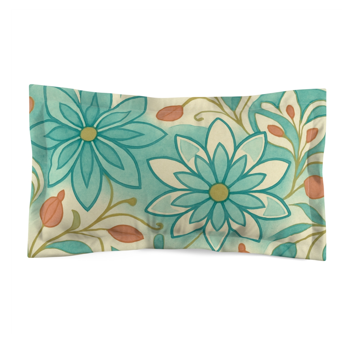 Petal Lattice Resonance designer printed pillows
