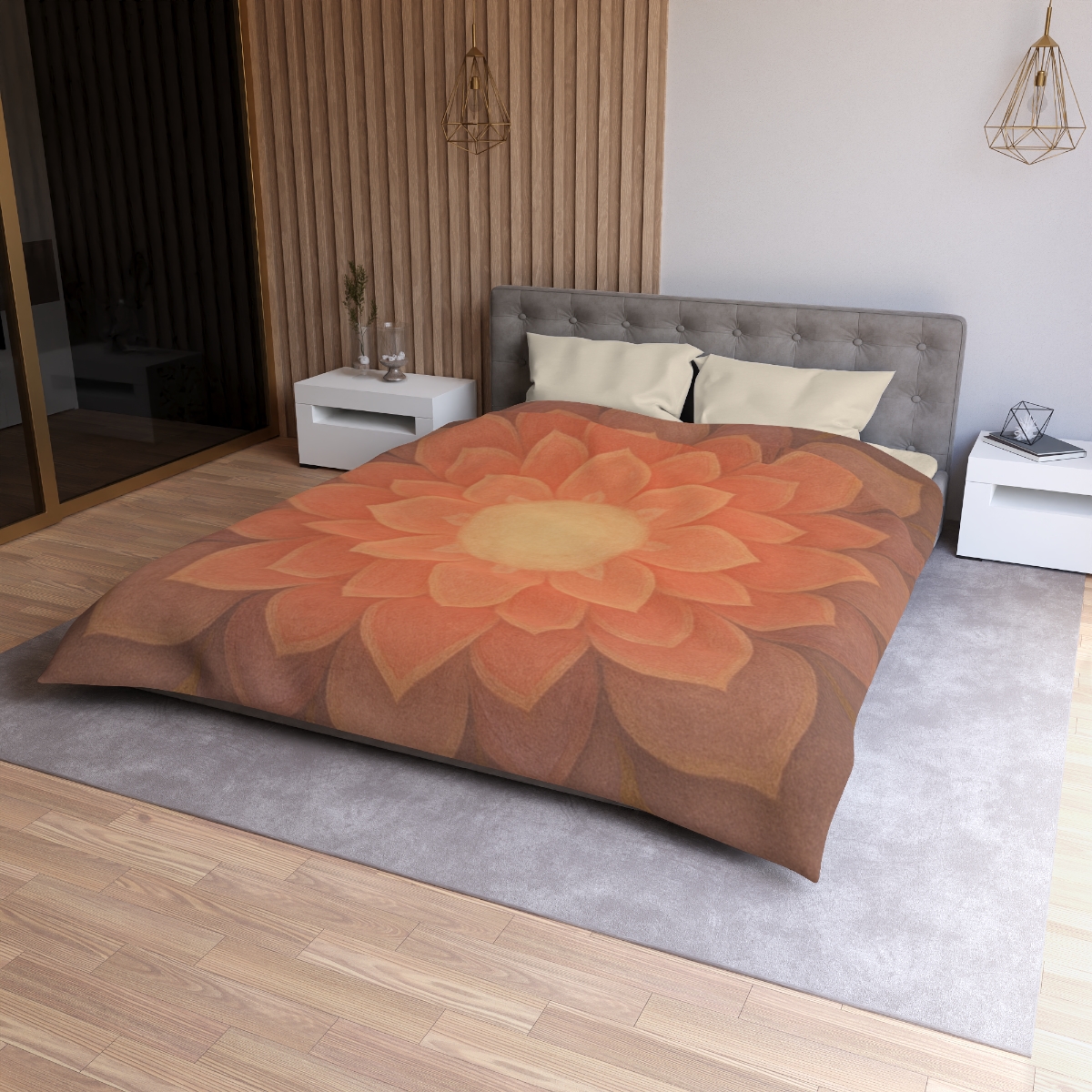 Petal Mandala Overlay trendy bedroom duvets