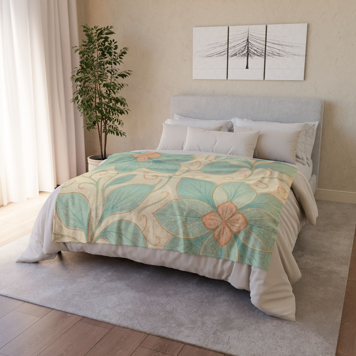 Petal Matrix Lace trendy patterned blankets