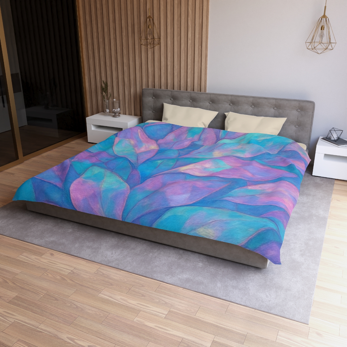 Petal Mosaic Aurora warm winter duvets