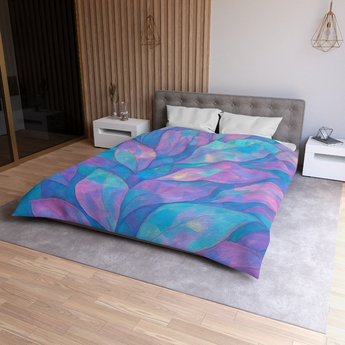 Petal Mosaic Aurora warm winter duvets