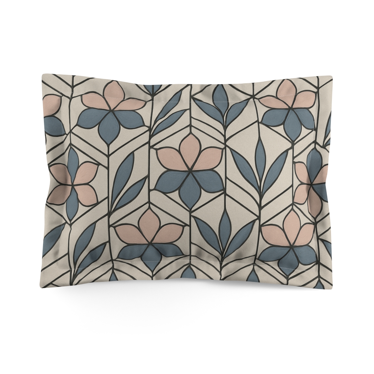 Petal Mosaic Geometry designer printed pillows