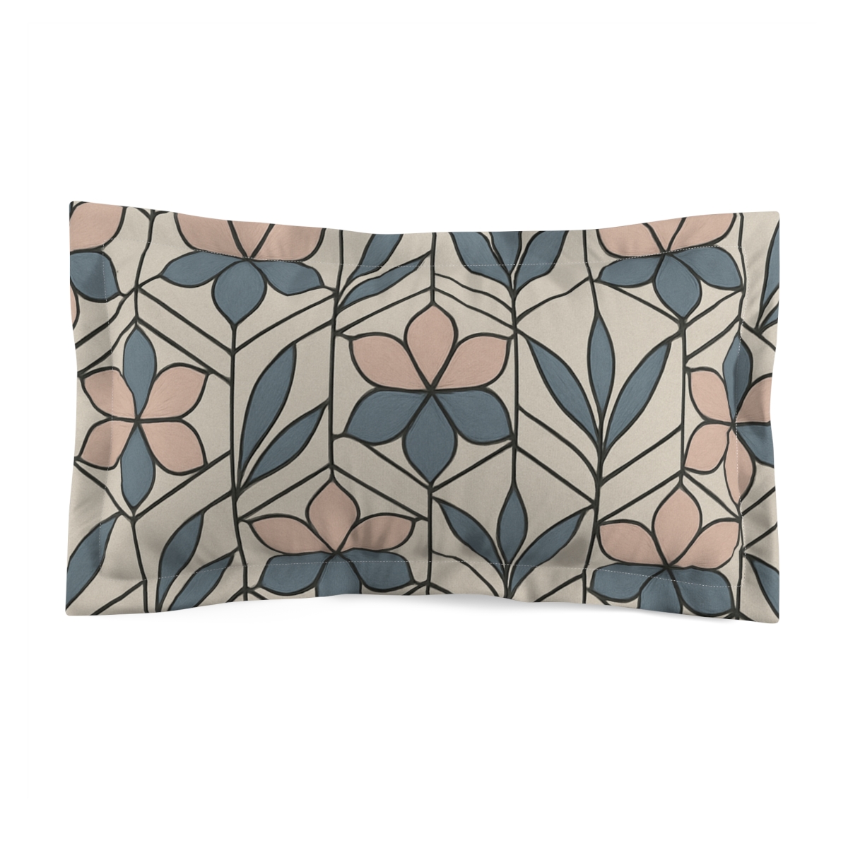 Petal Mosaic Geometry designer printed pillows