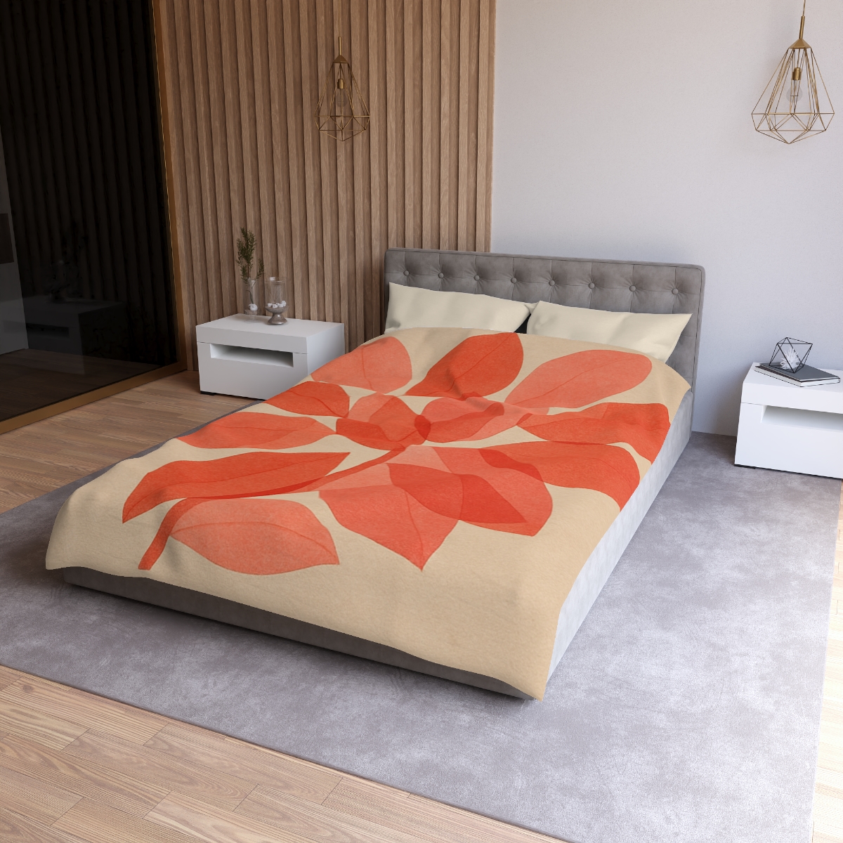 Petal Mosaic Overlay soft comforter duvets