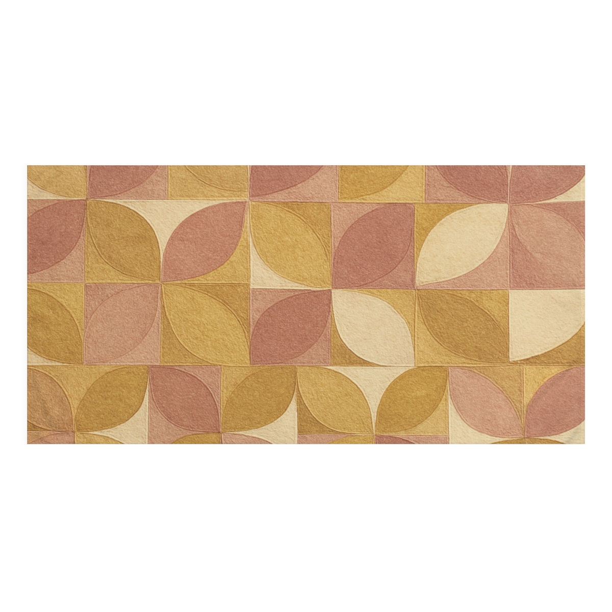 Petal Mosaic Overlay decorative home towelscustom towels