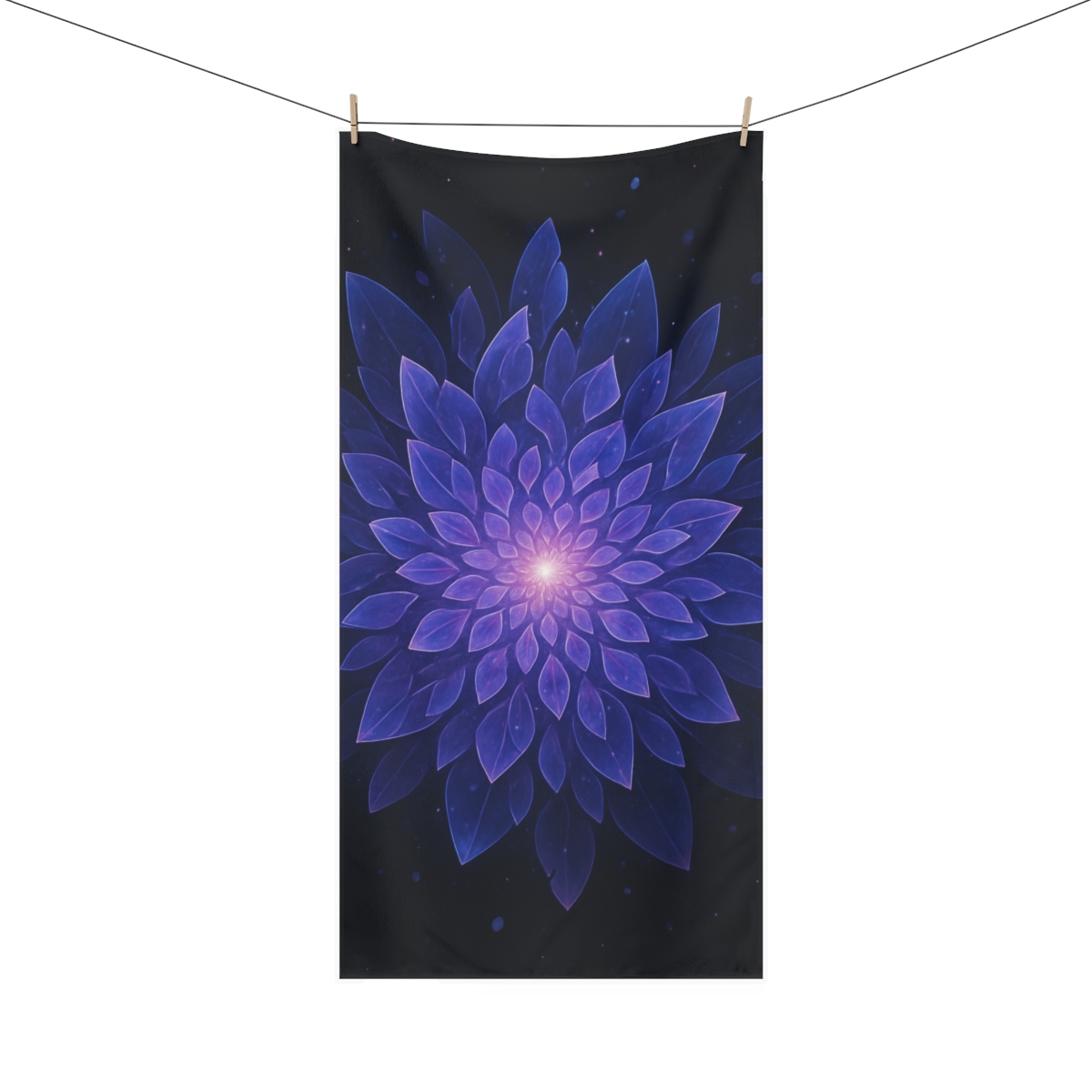 Petal Nebula Bloom custom towels