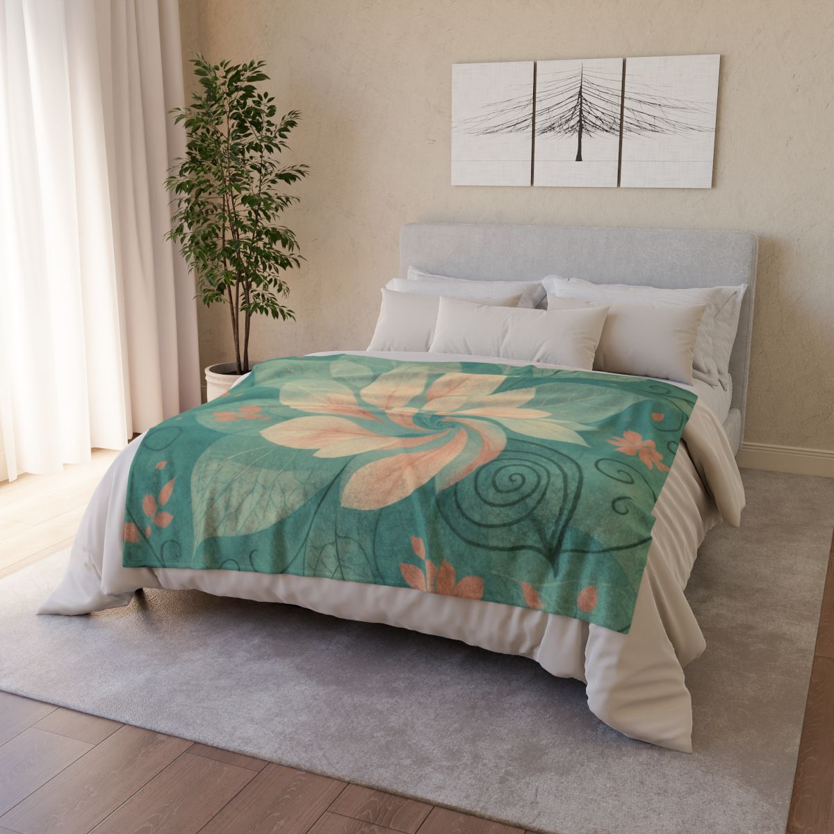 Petal Nebula Lace trendy patterned blankets