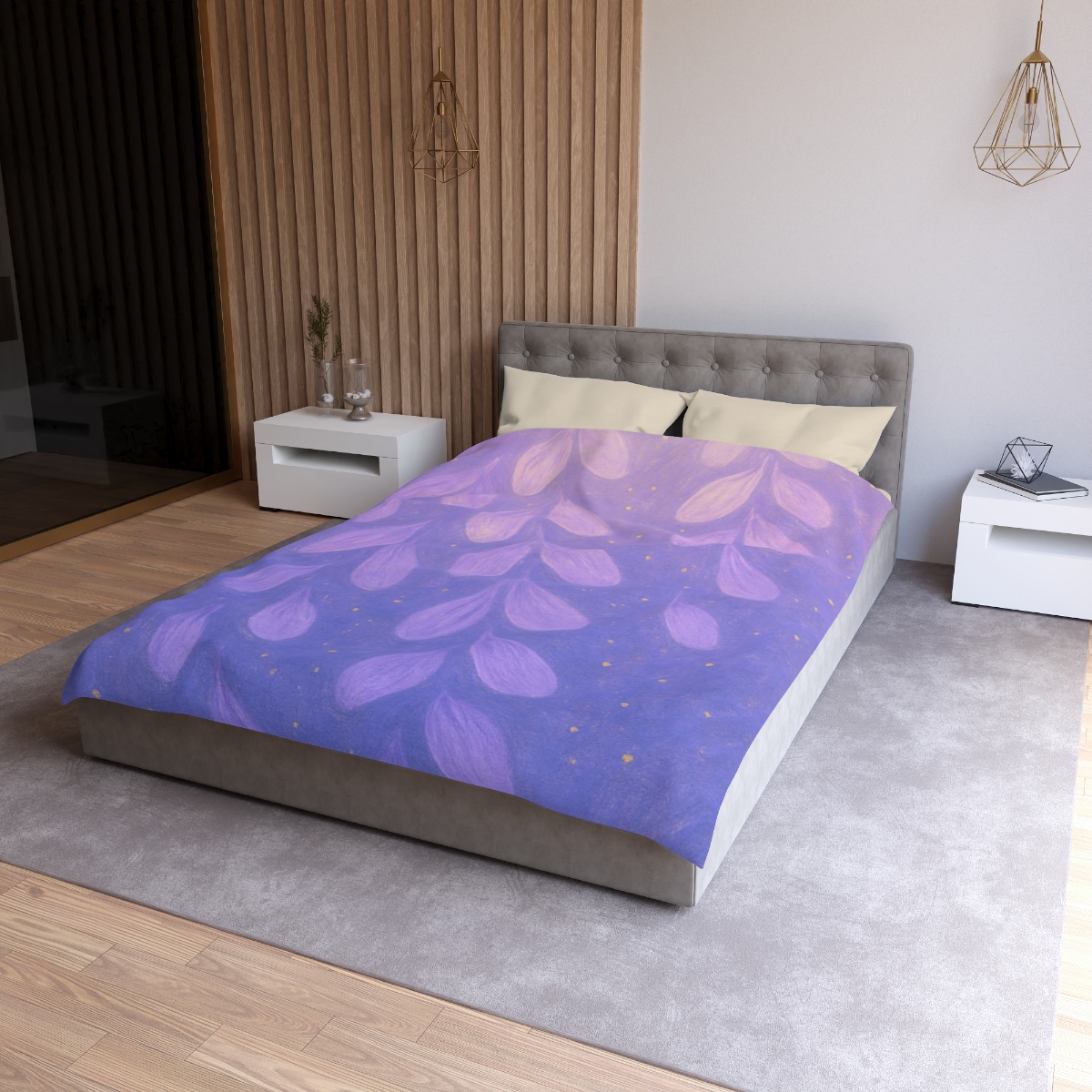 Petal Orbit Cascade unique patterned duvets