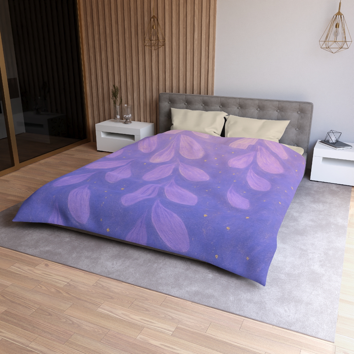 Petal Orbit Cascade unique patterned duvets