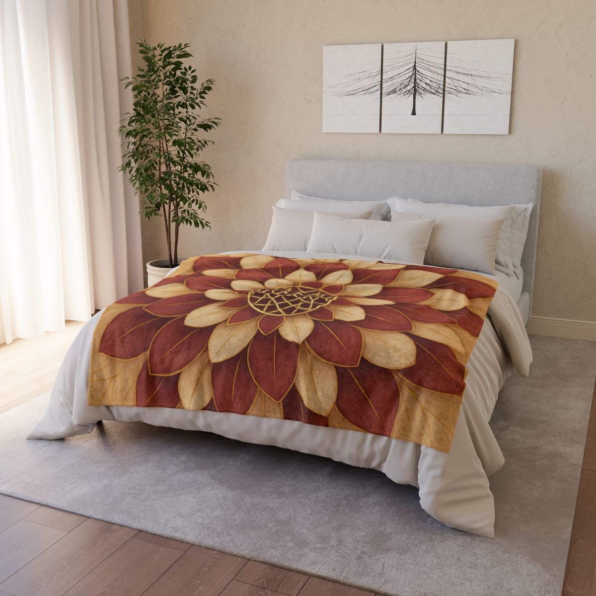 Petal Orbit Lattice warm winter blankets
