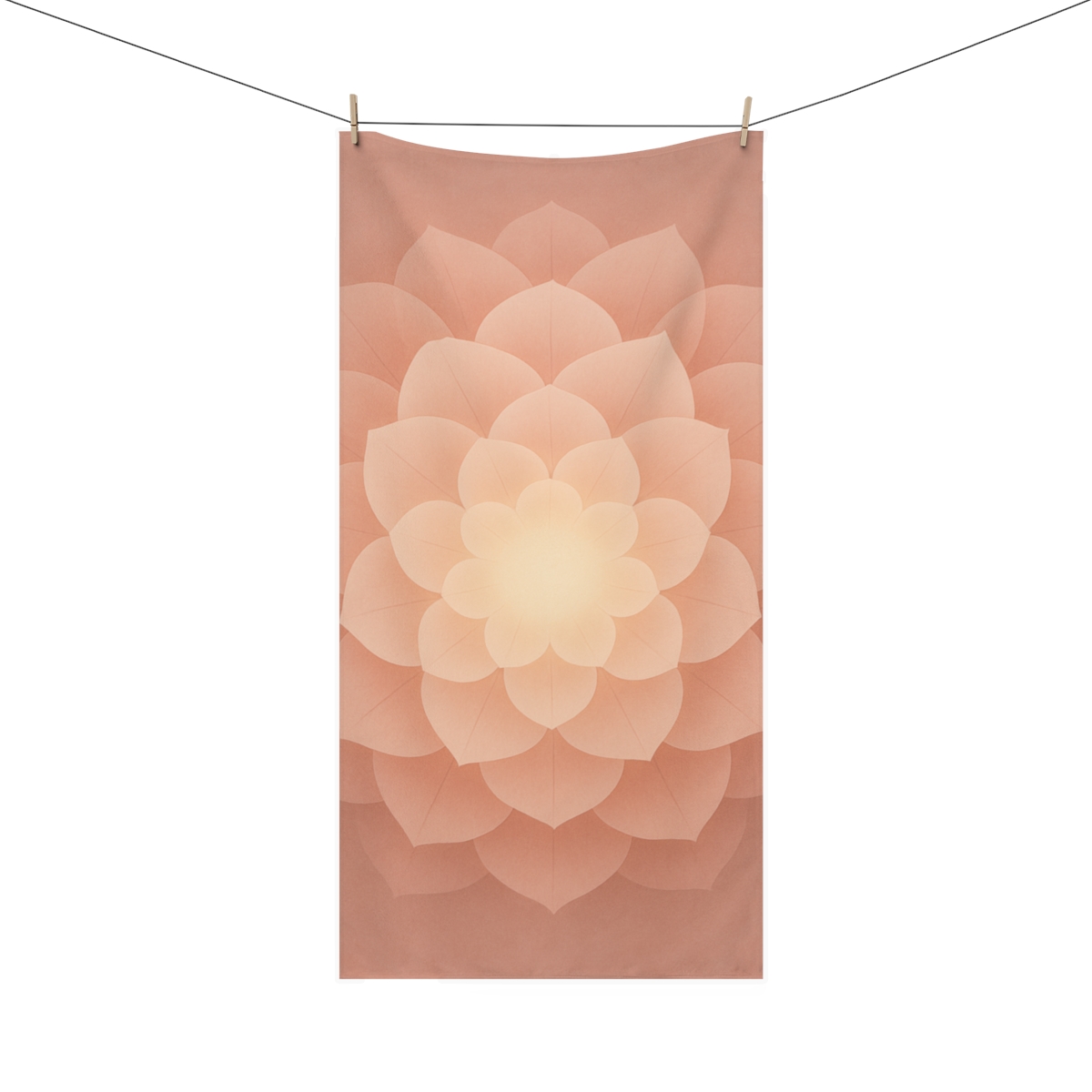 Petal Orbit Mandala decorative home towelscustom towels