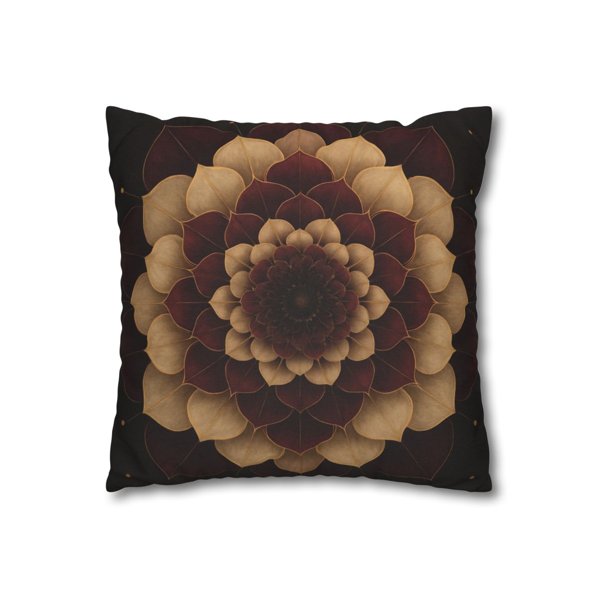 Petal Orbit Mandala designer print pillow cases