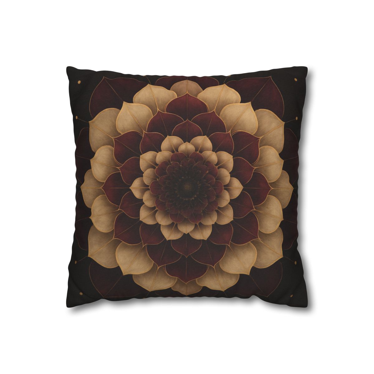 Petal Orbit Mandala designer print pillow cases