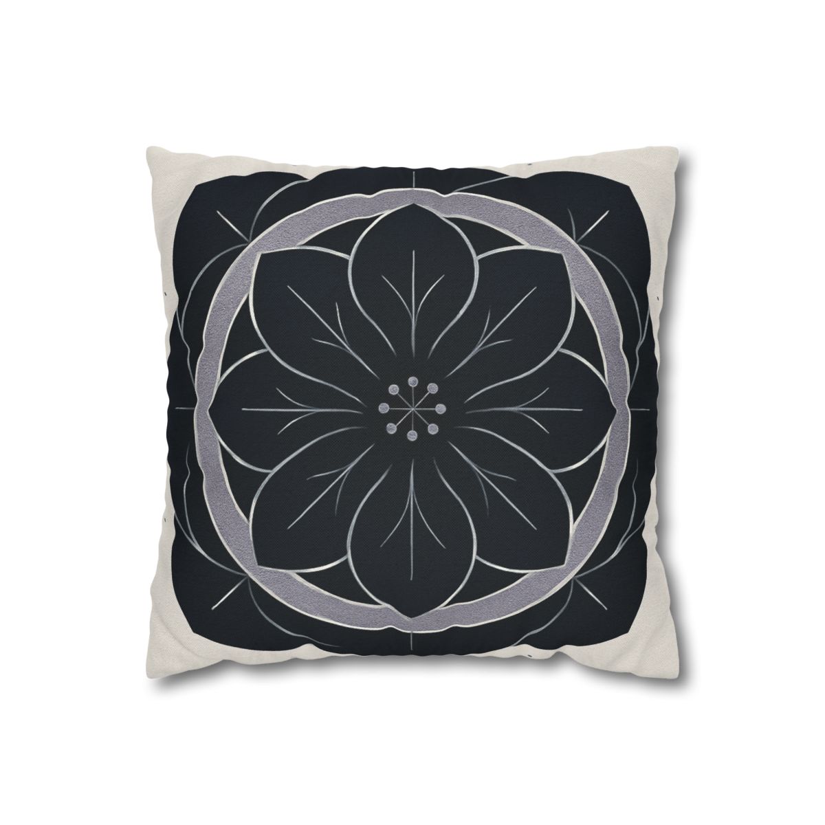 Petal Orbit Rosette personalized pillow covers