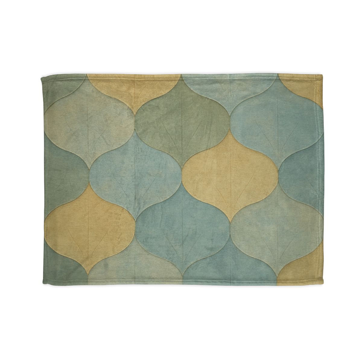 Petal Overlay Fresco designer printed blankets
