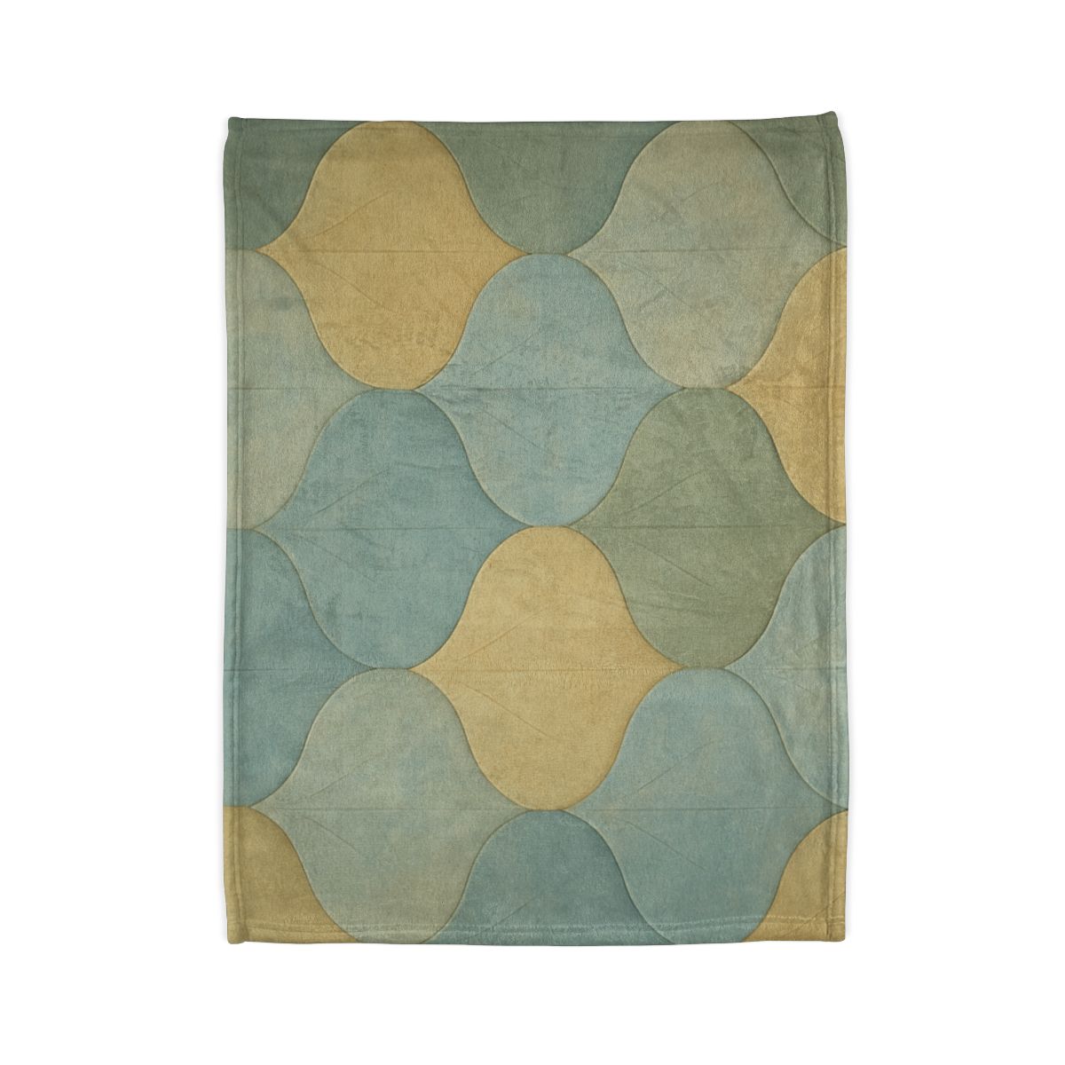 Petal Overlay Fresco designer printed blankets