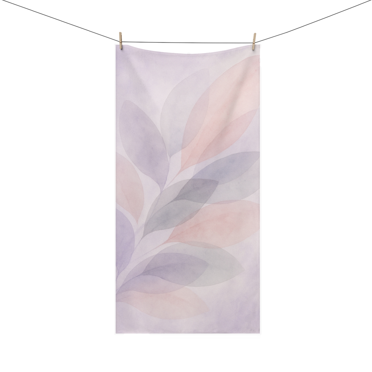 Petal Overlay Gradient trendy hand towels
