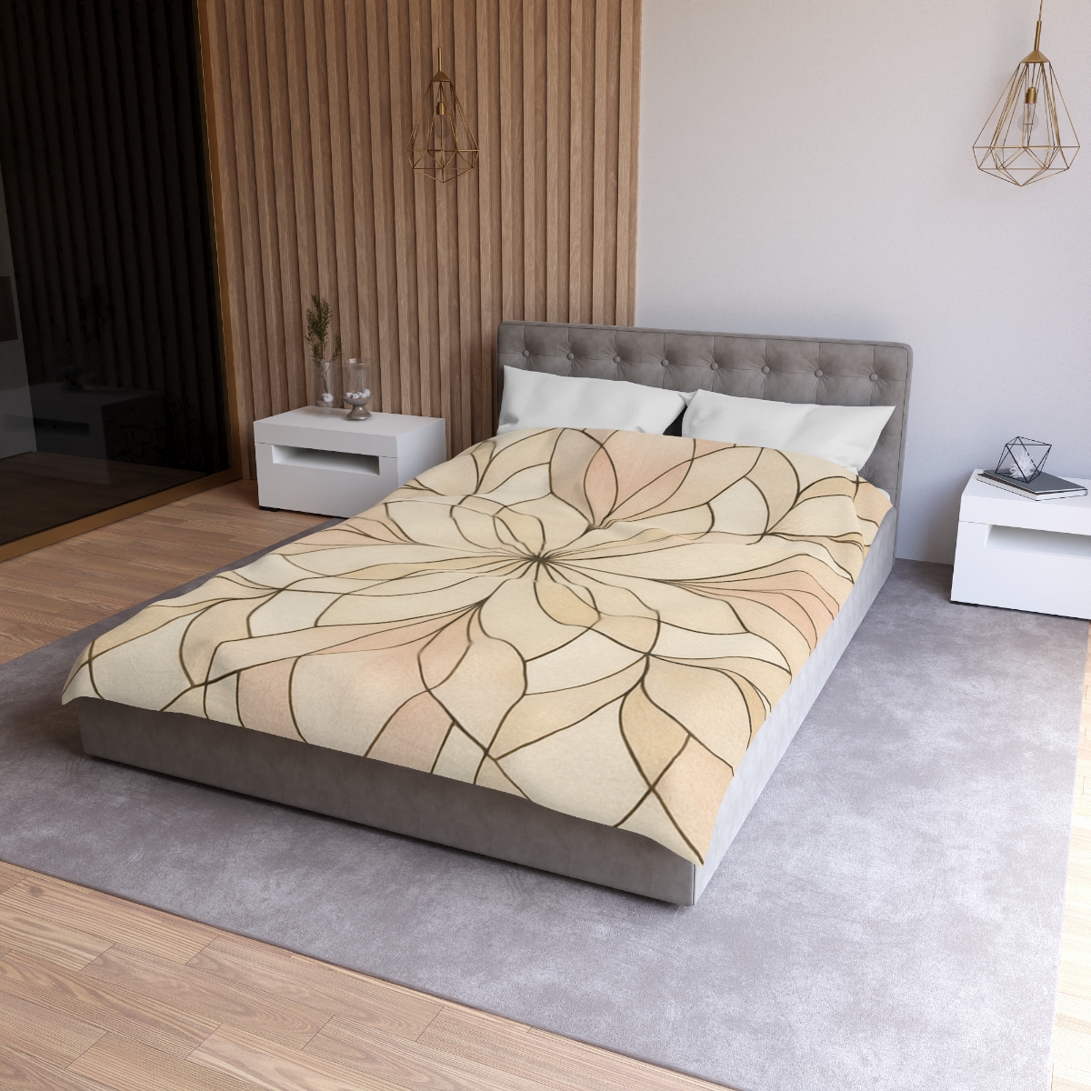 Petal Prism Lattice soft comforter duvets
