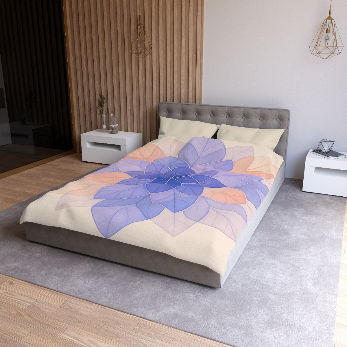 Petal Prism Lattice soft comforter duvets