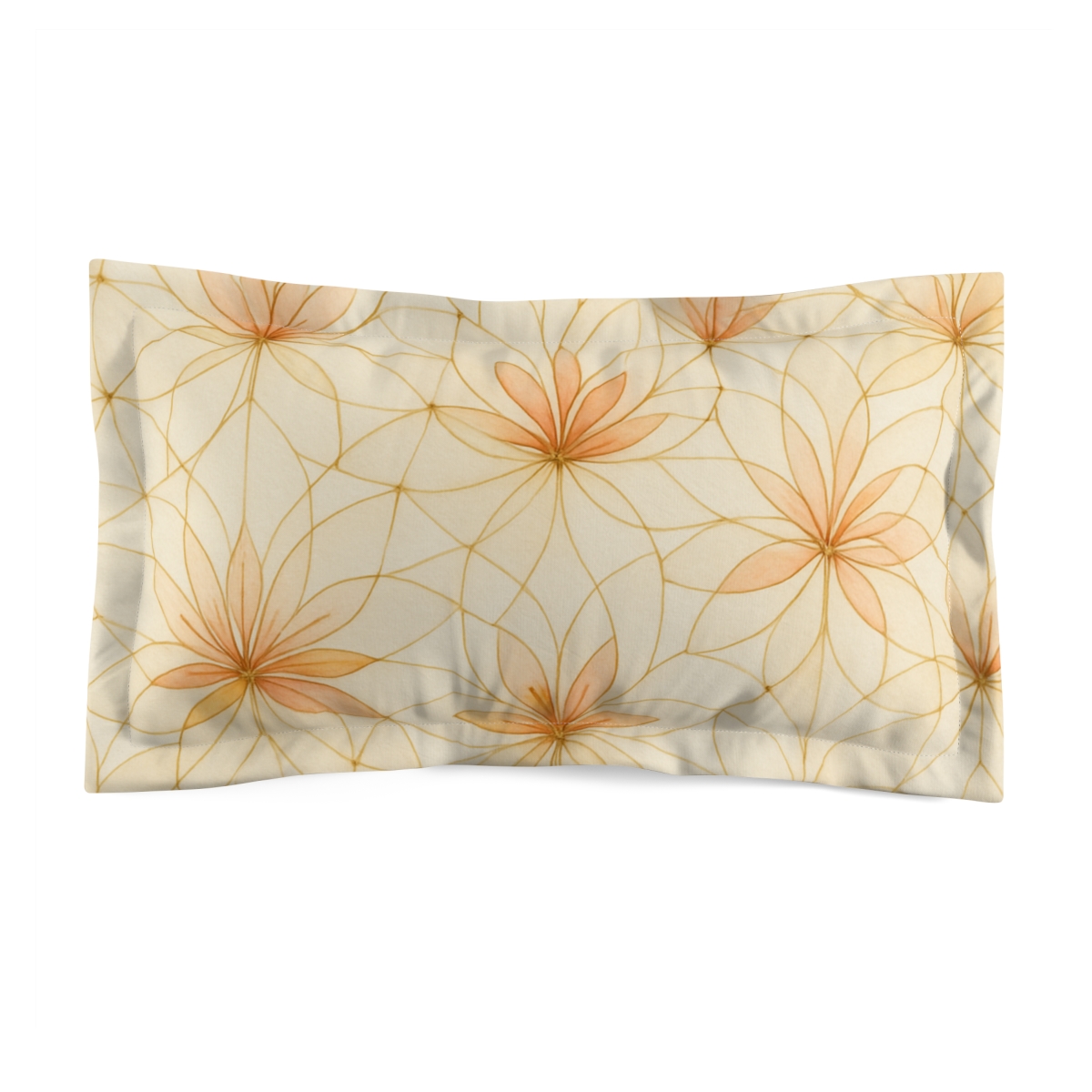 Petal Prism Lattice designer printed pillows