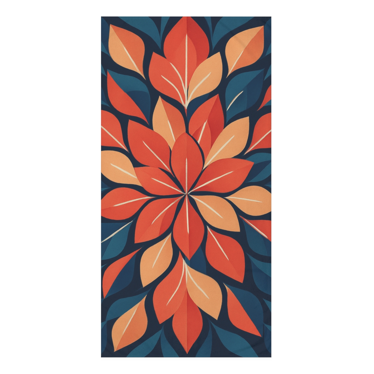 Petal Prism Lattice designer printed towels