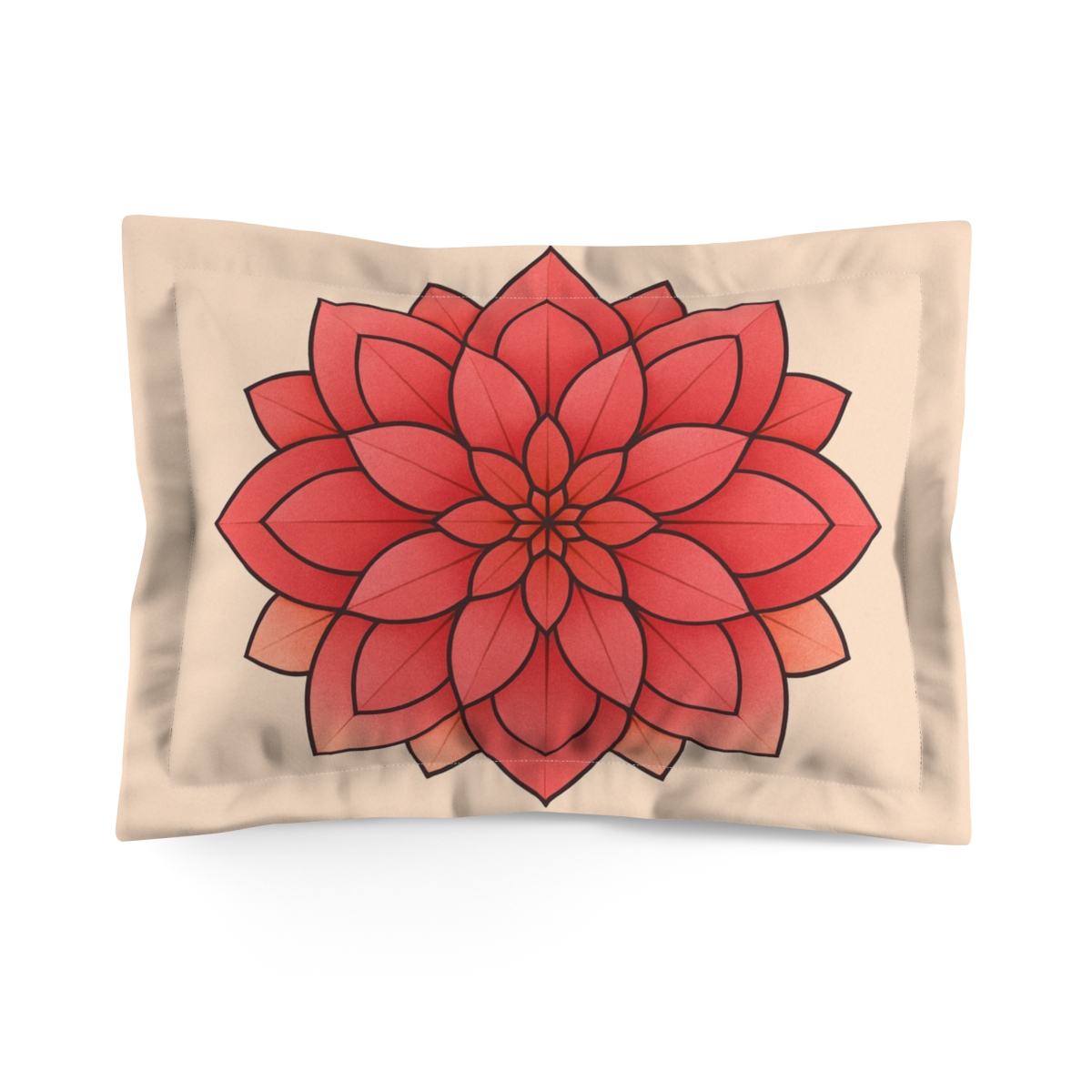 Petal Prism Mandala personalized decorative pillows