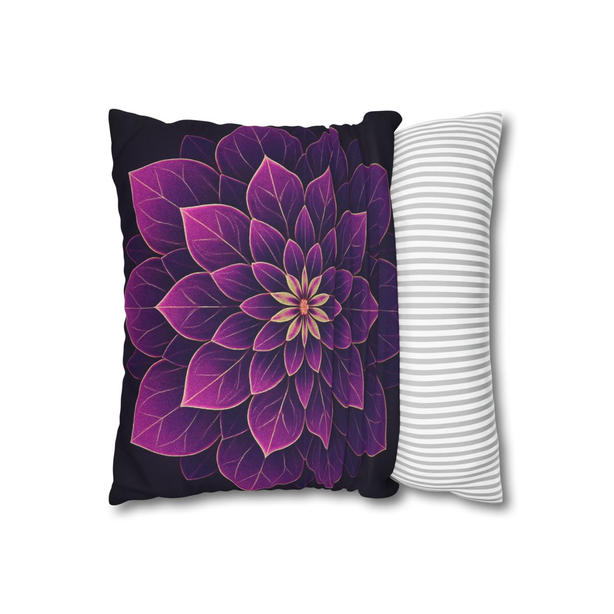 Petal Prism Mandala custom pillow cases