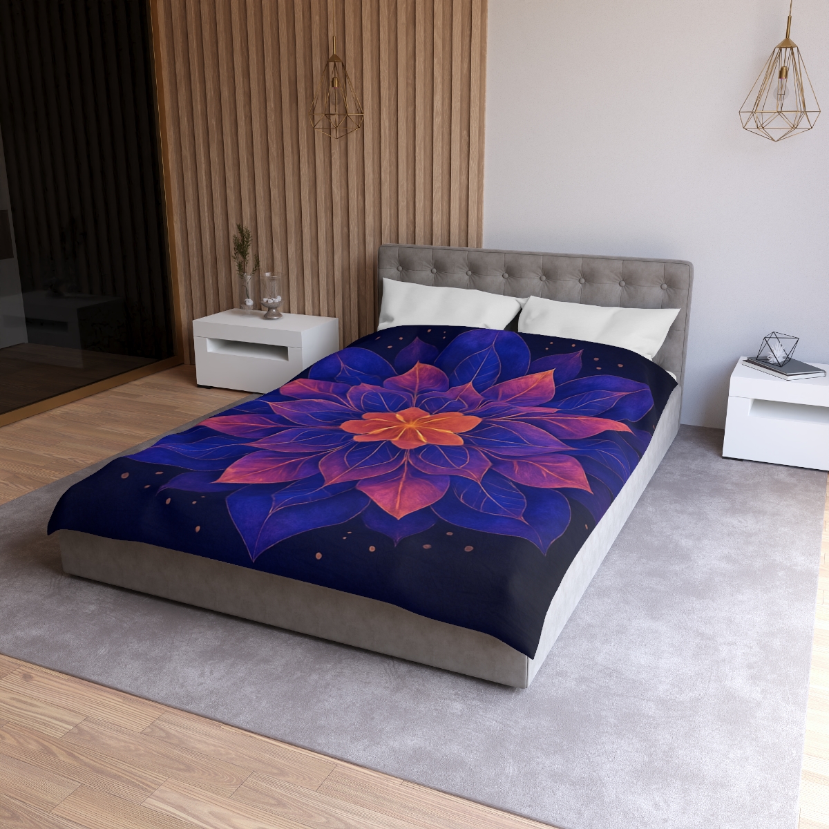 Petal Prism Mandala designer printed duvets
