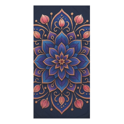 Petal Prism Mandala soft cotton towels