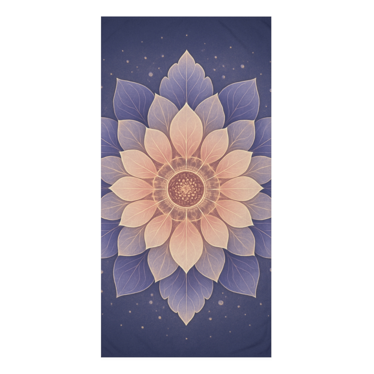 Petal Prism Mandala designer printed towels