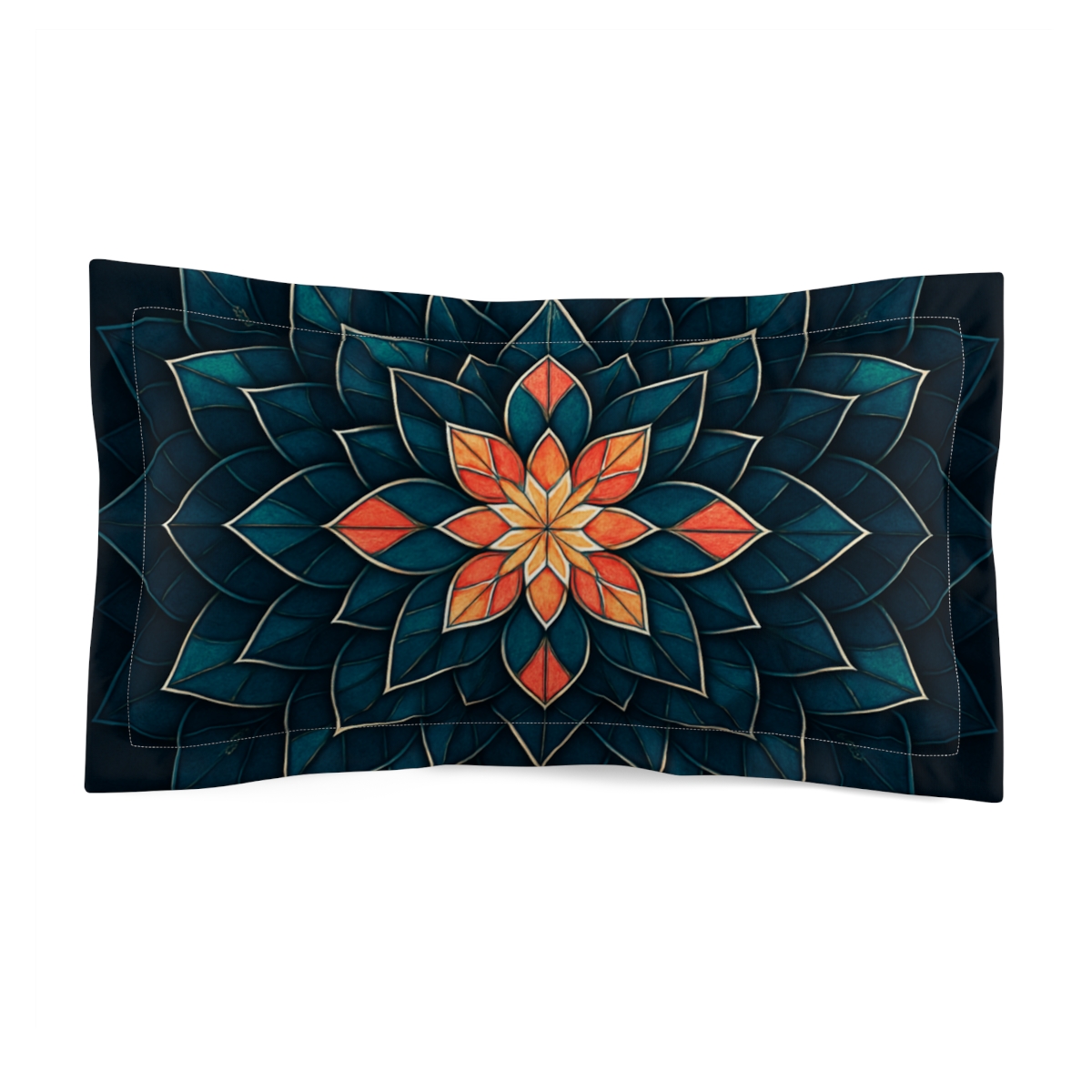 Petal Prism Mandala designer printed pillows