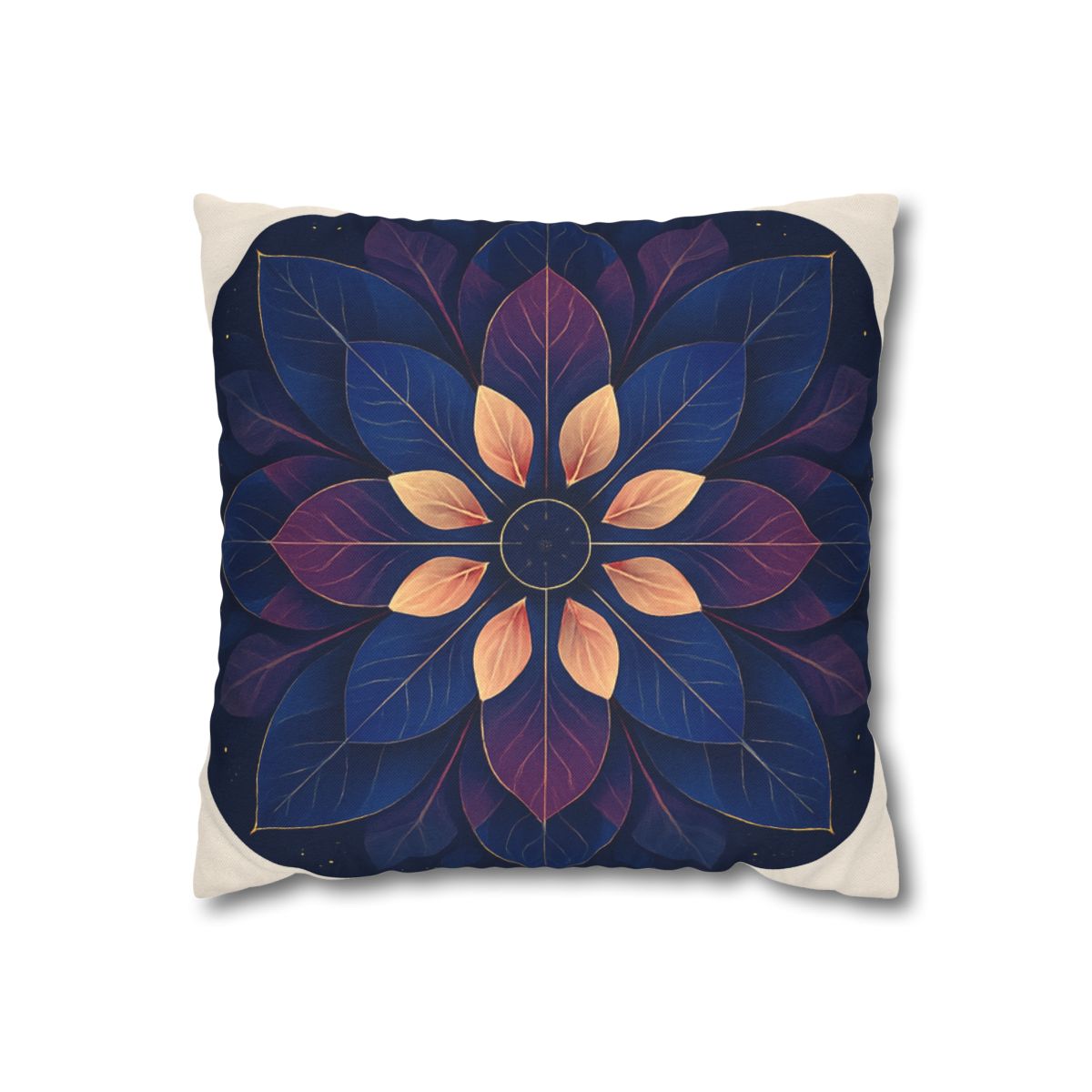 Petal Prism Mandala custom pillow cases