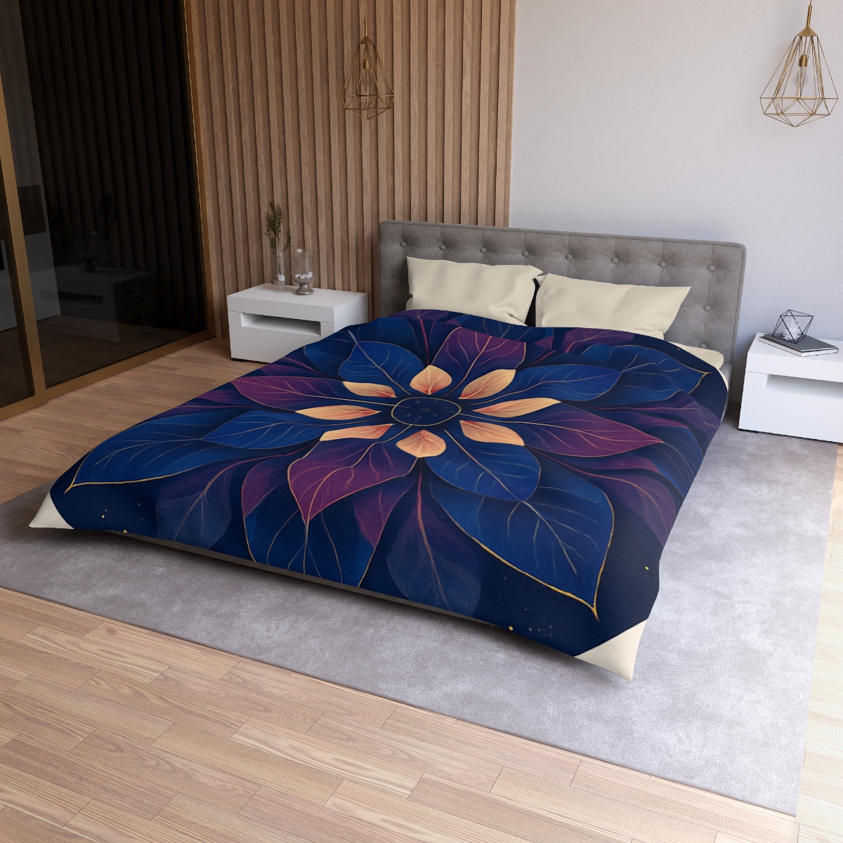 Petal Prism Mandala designer printed duvets
