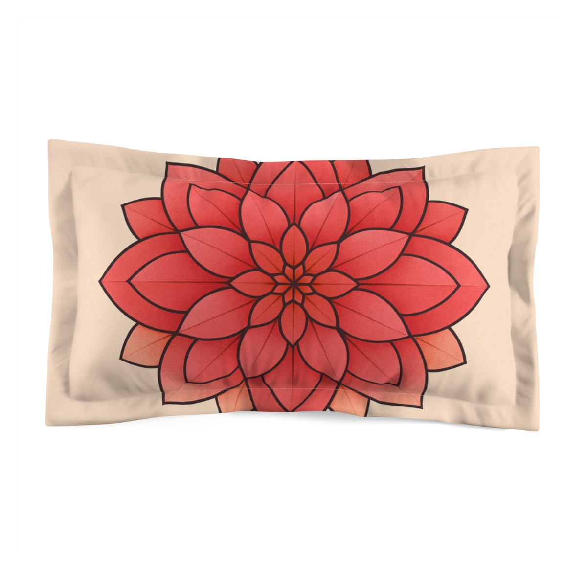Petal Prism Mandala personalized decorative pillows