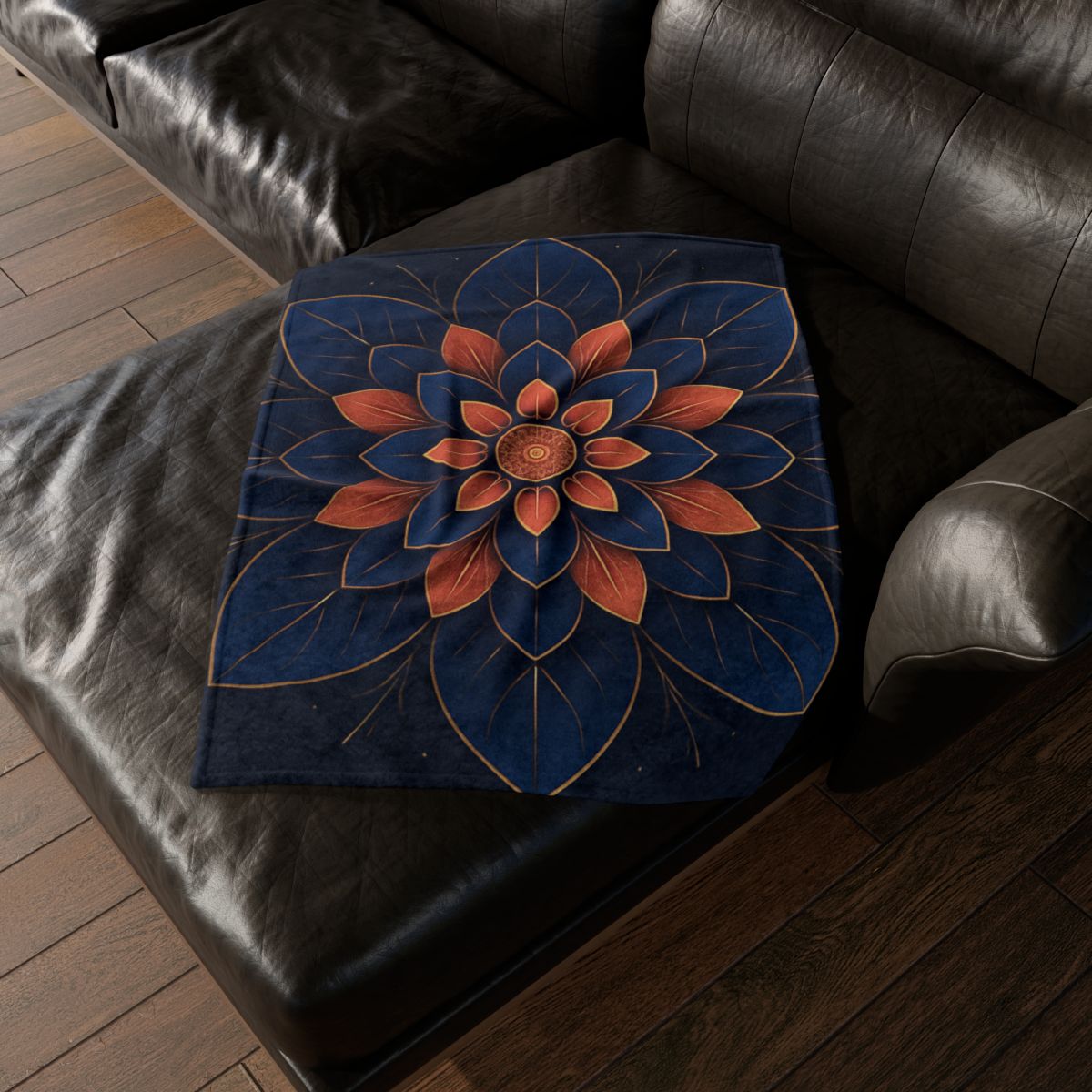 Petal Prism Medallion stylish throw blankets